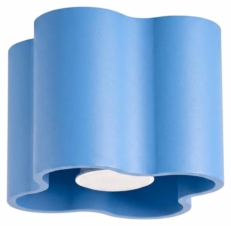 Plafoniera OVIO 1 azzurra GU10 1xGU10 10W alluminio 10x12x12cm Sollux Lighting