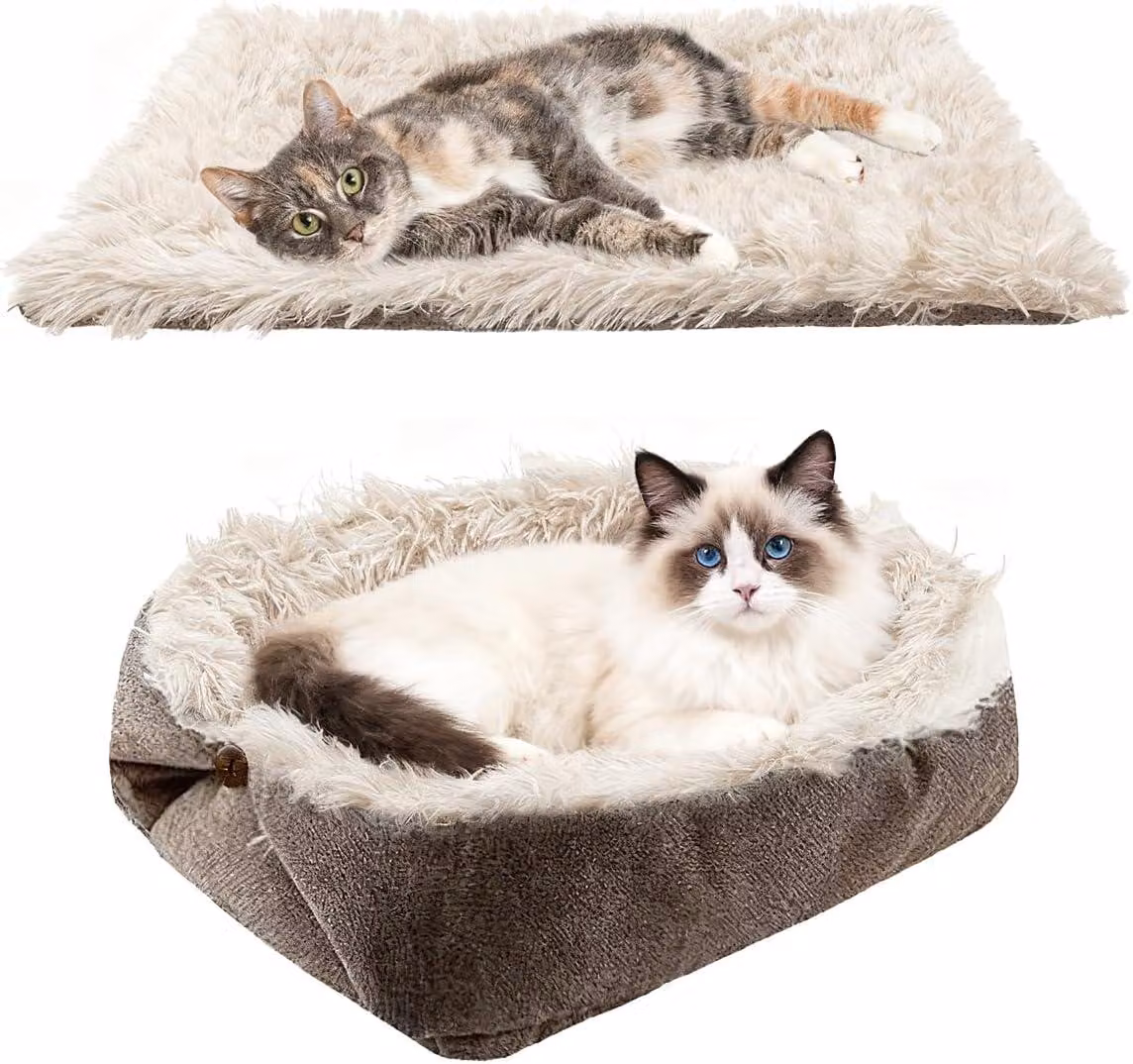 Cuccia pieghevole per cani e gatti, 2-in-1, salvaspazio, ideale per piccoli animali domestici