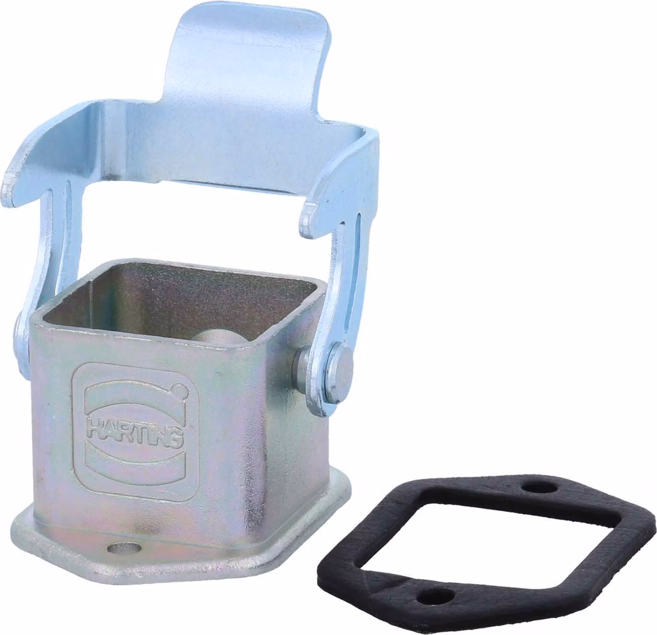 Custodia di montaggio HARTING Han 3A EMV, lineare, con 1 staffa e 1 staffa di sicurezza, in metallo - 1 pezzo