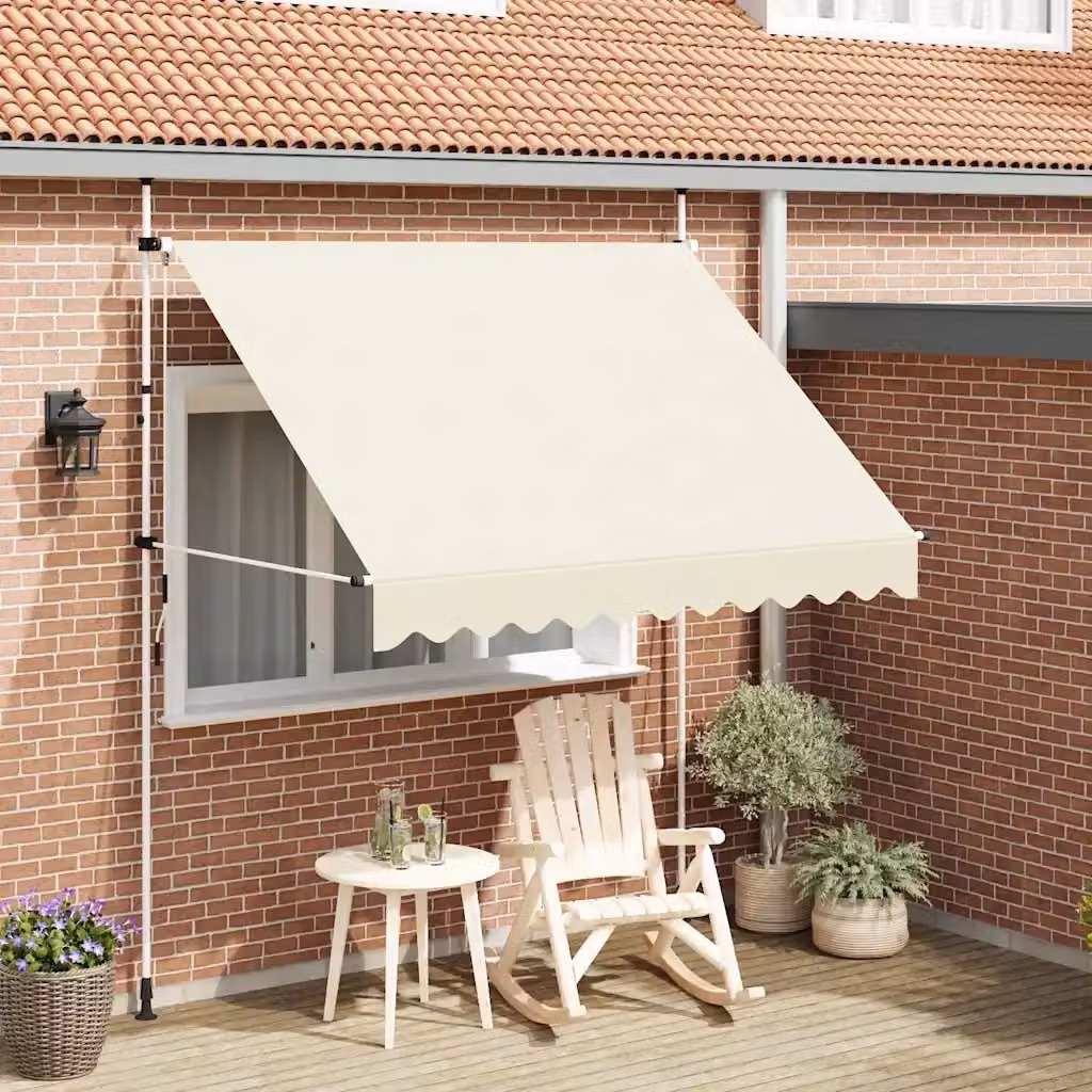 Tenda da sole retrattile manuale DESIGN IN in poliestere e acciaio, colore beige, L: 250 cm – 2
