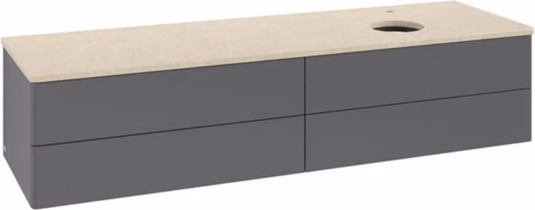 V&B Mobiletto senza struttura frontale - illuminazione Antao 160x50cm, HL, WBP botti., Anthrac. m Lac