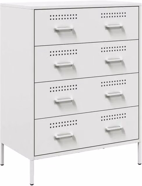 Credenza | Madia | Buffet da pranzo | Armadio da pranzo Bianca 68x39x89 cm in Acciaio