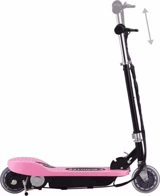 Monopattino Elettrico Rosa e Nero CFW6857548 con Motore da 120 W, Pieghevole e con Altezza Regolabile
