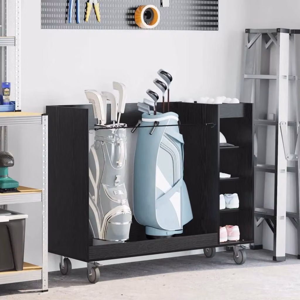 Armadio per Golf con ruote DESIGN IN in Rovere Nero L: 120 cm, P: 45 cm, H: 98 cm CFW4785352 – 2
