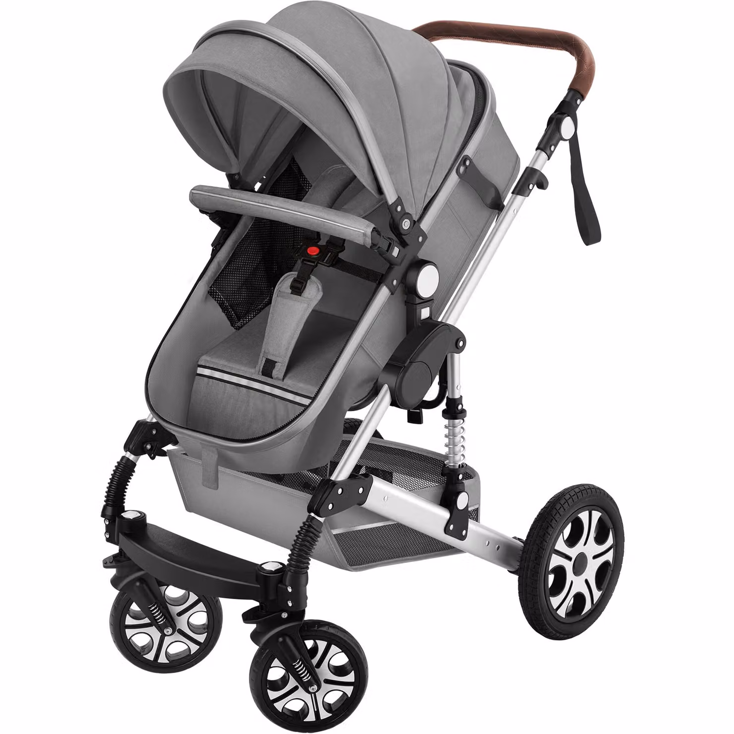 Passeggino combinato Mats tectake, modello allround convertibile, grigio