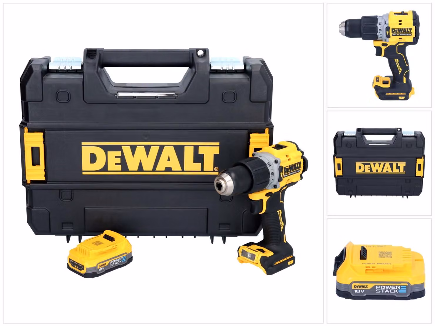 DeWalt DCD 805 NT 18 V 90 Nm Trapano avvitatore a percussione senza filo + 1x batteria 1,7 Ah + TSTAK - senza caricabatterie