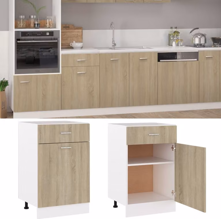 Armadio Inferiore Cassetto “Lyon” Rovere Sonoma 50x46x81,5