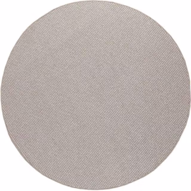 Tappeti per area | Tappeti a zone Rotondo LUGO Crema e Taupe ? 200 CM Poliestere