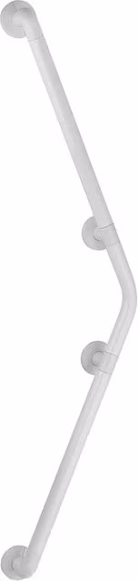 Maniglia di sicurezza angolata WENKO in alluminio e plastica, colore bianco opaco, L/P/H: 67 x 67 x 67 cm