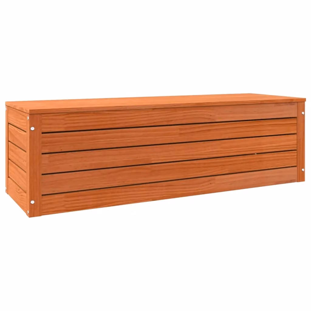 Scatola di stoccaggio vidaXL in legno di pino cerato marrone L: 109 cm, P: 36,5 cm, H: 33 cm – 2