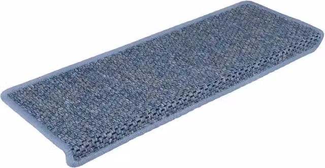 Tappeti Autoadesivi per Scale Aspetto Sisal 30pz 65x21x4 cm Blu 3365886