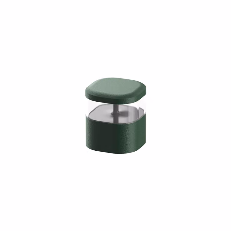 Flos Architectural FLOS Pointbreak Balisage 1, 2.700K verde bosco 8cm 1, Verde, Alluminio, Design, Faretto da incasso da terra