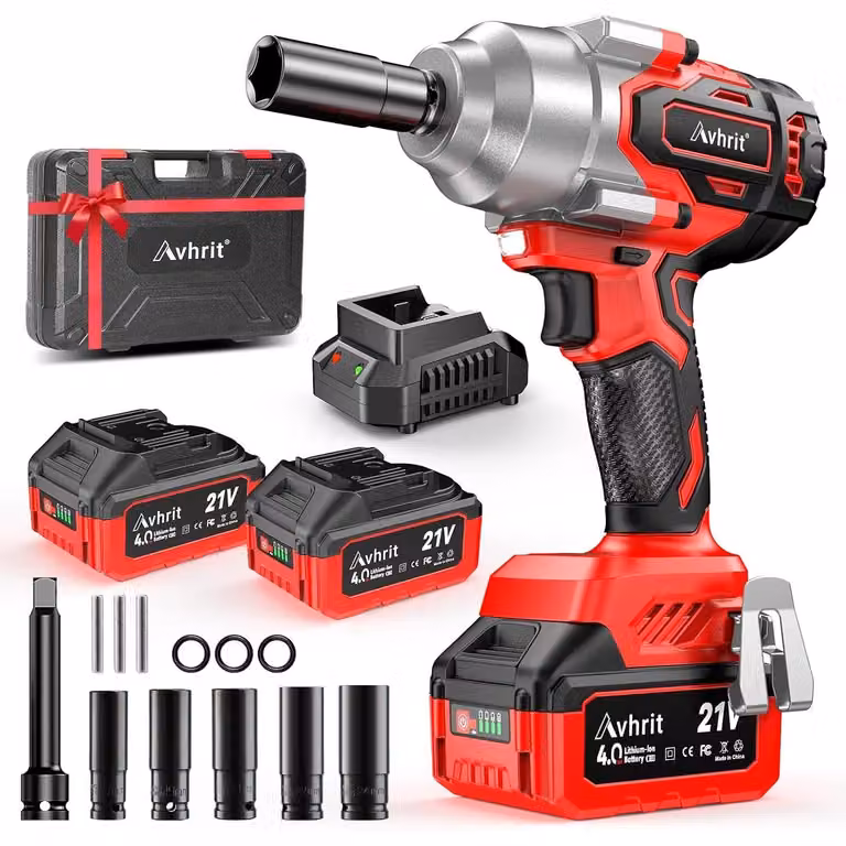 Chiave a percussione – Avvitatore a percussione a batteria – Chiave dinamometrica elettrica – Coppia: 850 Nm