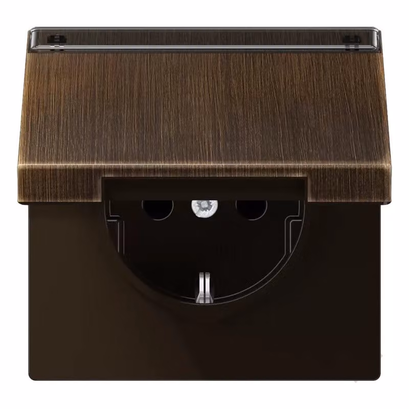 Jung ME1520NAKLAT Schuko® Presa 16 A 250 V ~ Ottone anticato
