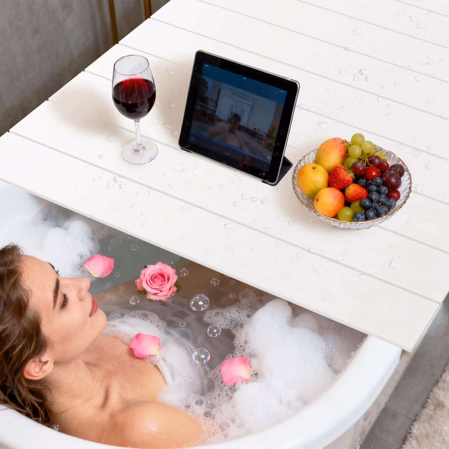 Copertura impermeabile per vasca da bagno – Protezione pieghevole per la vasca