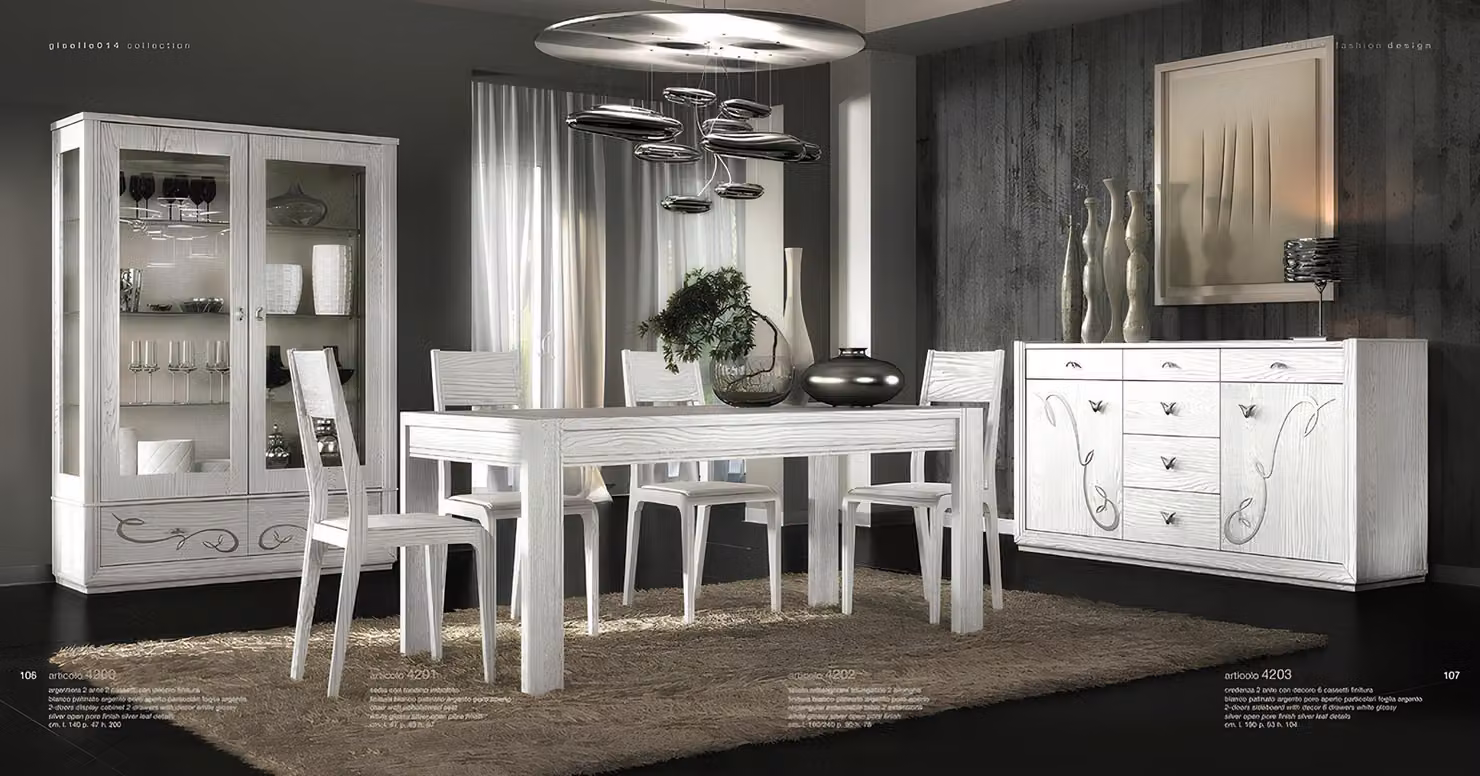 Esszimmer Esstisch Stuhl Kommode Vitrine Ess Gruppe Tisch Tische Holz Set 7tlg.