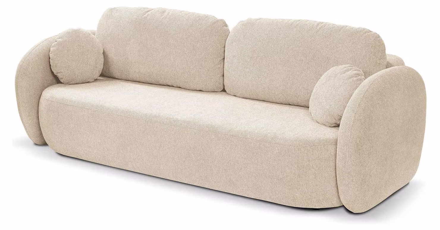 Divano letto Olemo, colore Eisazur