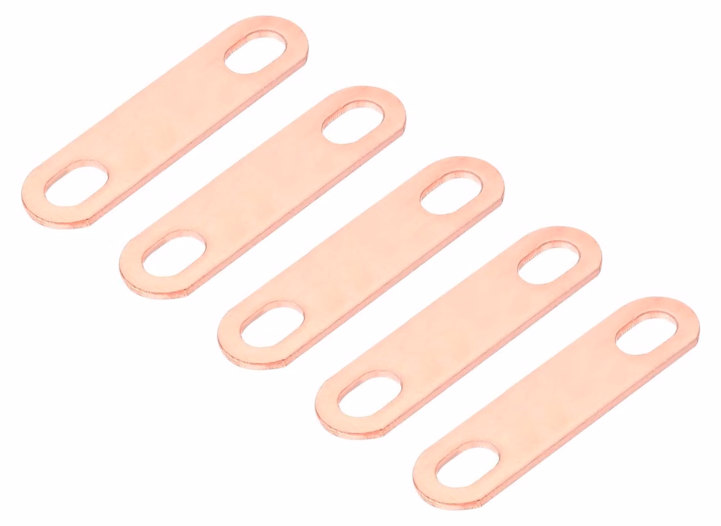 Barre di collegamento, 5 pezzi, distanza di 30 mm, in ottone rosso, per batterie LiFePO4