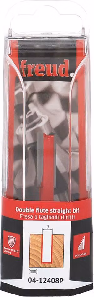 FREUD punta diritta a doppio taglio - Ø9 H25/63 Q8 Z2 - F03FR01451 -04-12408P
