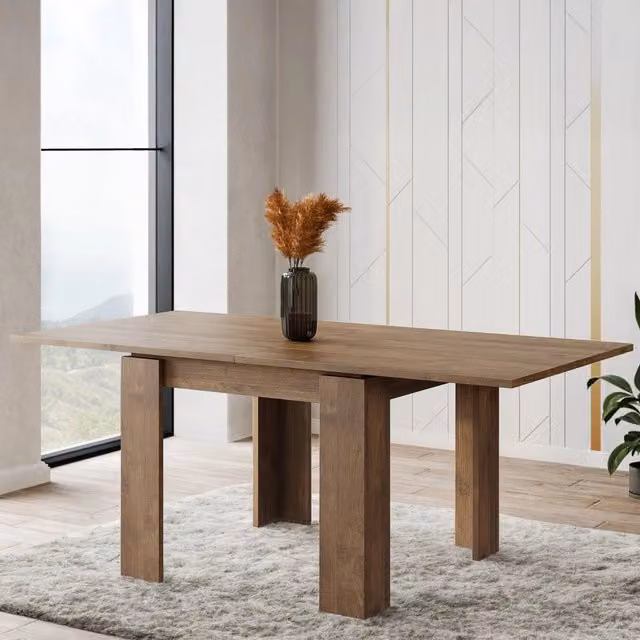 Tavolo allungabile Popoli DMORA colore marrone, L: 180 cm, P: 90 cm, H: 78 cm