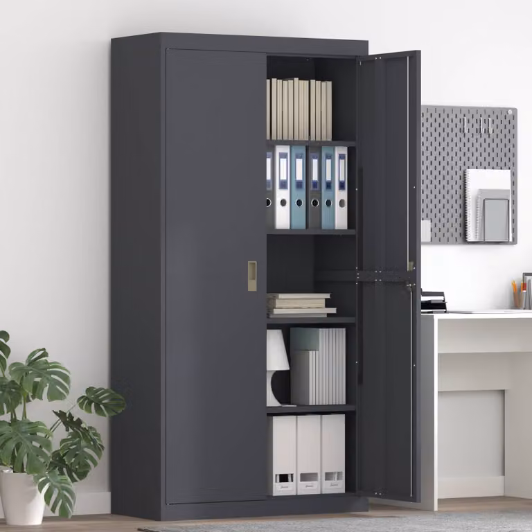 vidaXL Armadio Antracite 90 x 40 x 180 cm Acciaio
