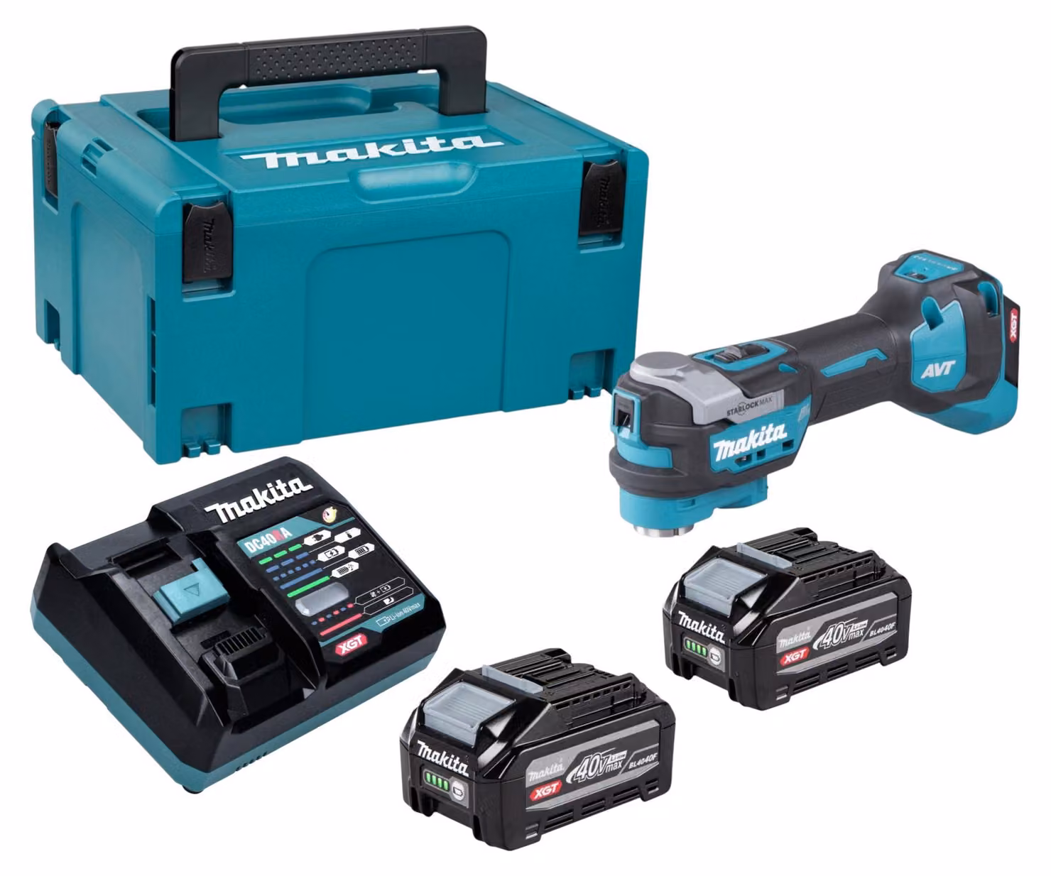 Makita TM 001 GZ Utensile multifunzione a batteria 40 V max. Starlock Max Brushless Solo - senza batteria, senza caricabatterie