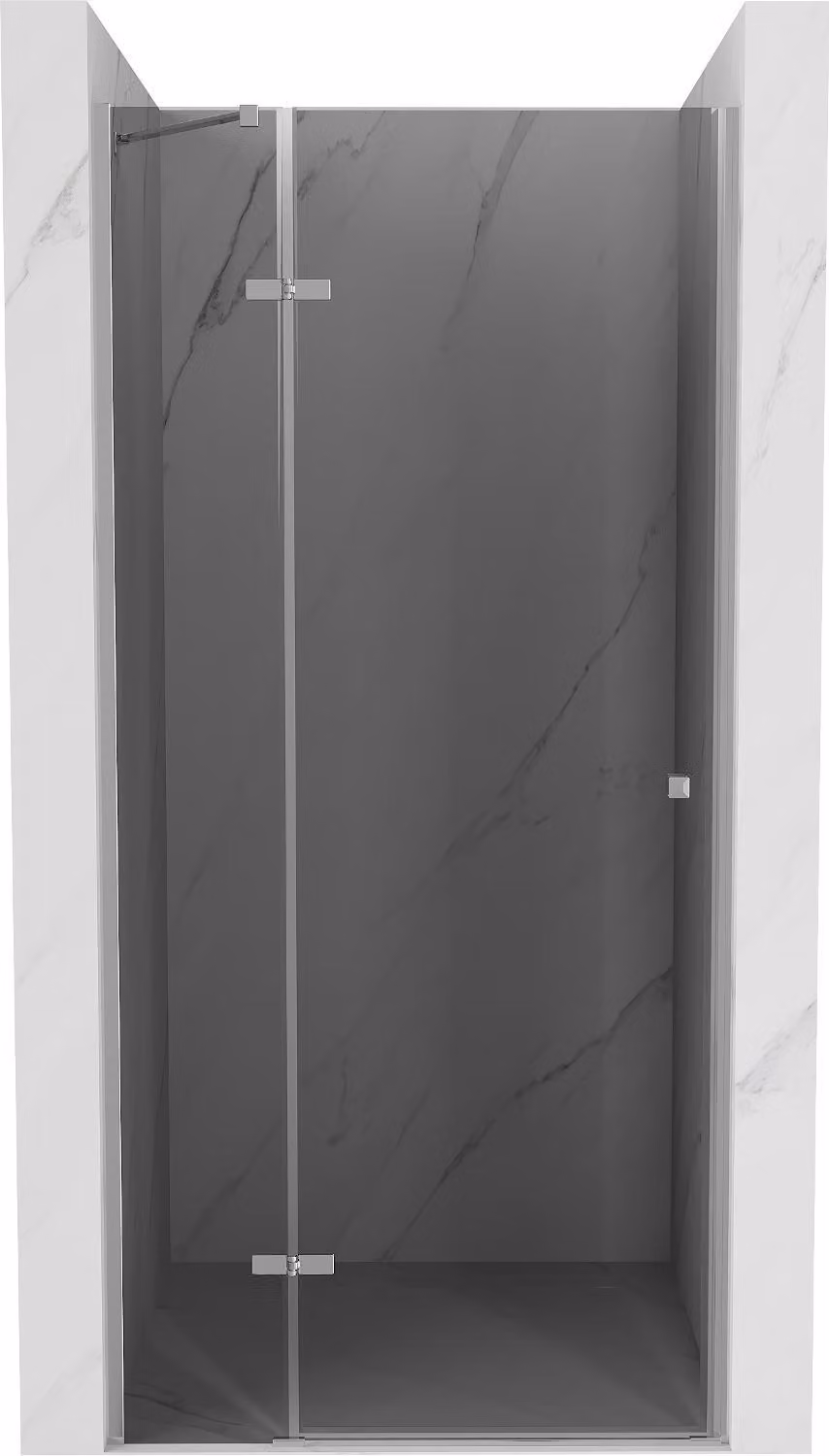Mexen Roma porta doccia a battente 120 cm, grafite, cromo - 854-120-000-01-40