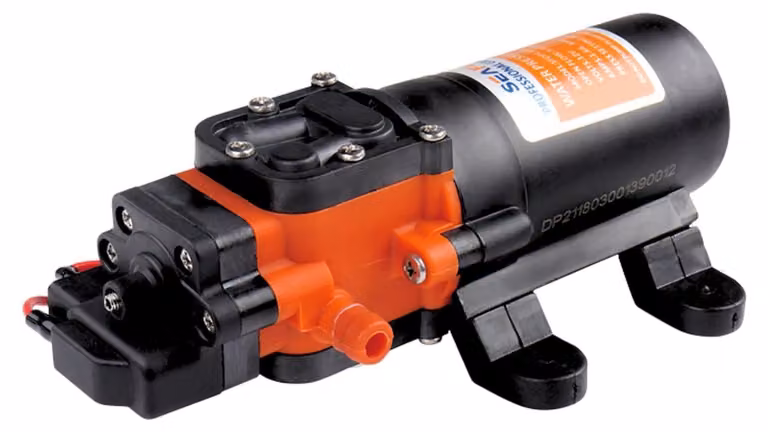 Pompa a membrana - 12 V - 1,2 GPM - 35 PSI - 1-2 rubinetti - Ignizione protetta