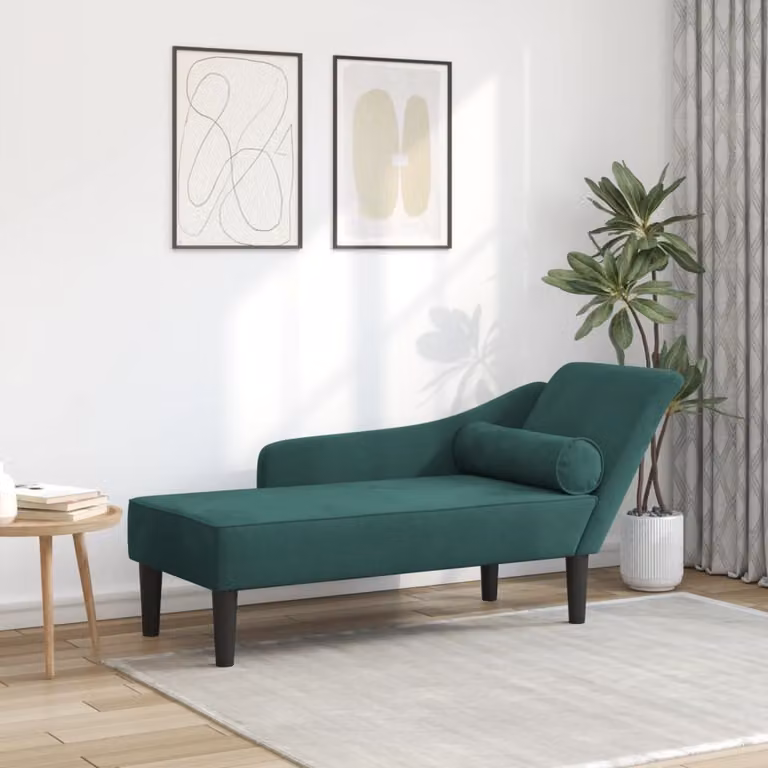 Maison Exclusive - Divano a due posti con cuscini, velluto verde scuro