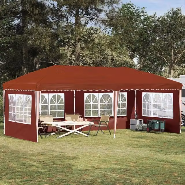 Tenda per feste a pop-up 574 x 289 x 245 cm Terracotta 42019798