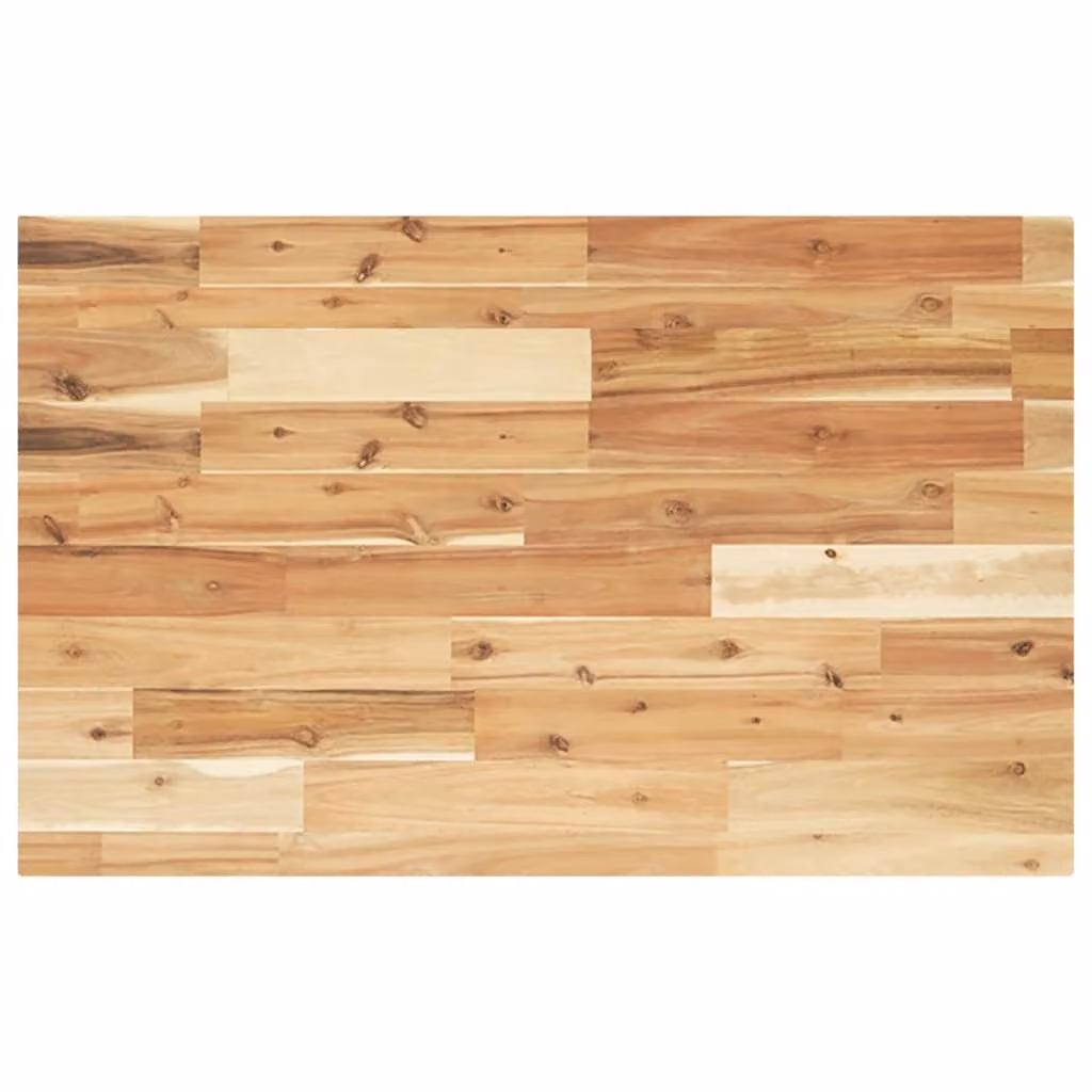 Piano di lavoro oleato 100x50x4 cm in legno massiccio di acacia