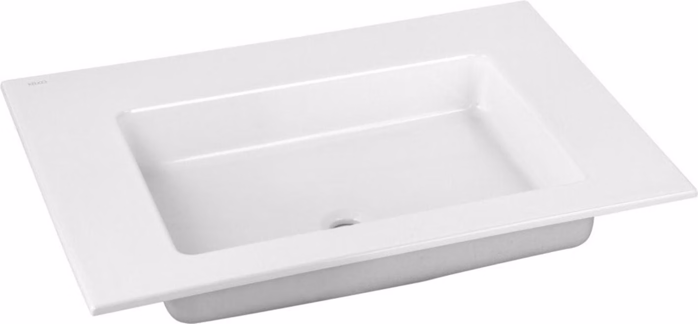 Keuco Royal 60 lavabo in Vetroceramica 705 x 538 mm senza foro per rubinetto - bianco - 32140310700