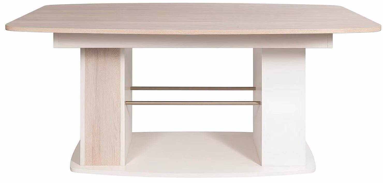 Eleganter Esstisch im modernen Design mit goldenen Akzenten