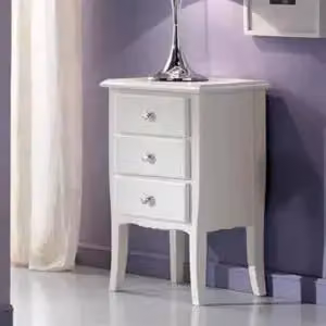 Comodino Shabby Chic in Legno Bianco KIVIO – 2