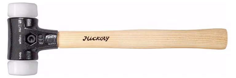 Wiha 26646 martello Mallet Nero, Bianco, Legno