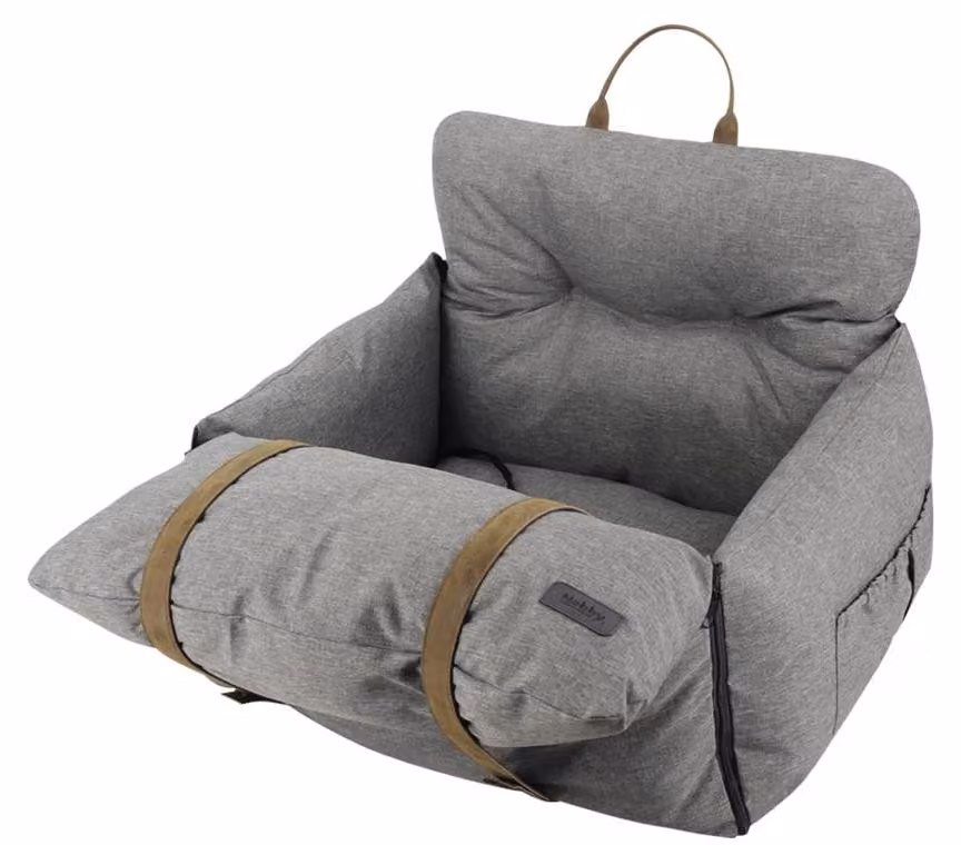 Elzusha - Letto per cani, dimensioni 60 x 50 x 43 cm, colore grigio chiaro