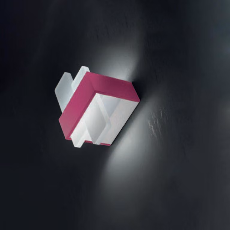 Plafoniera Moderna Bunny Metallo Magenta Led 20W