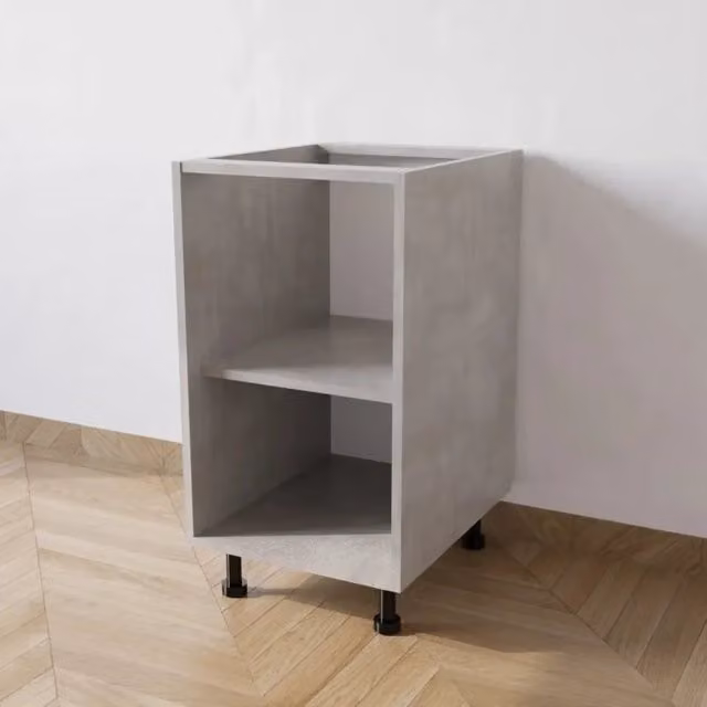 Base cucina Calandrelli colore grigio cemento senza anta L 45 x P 55,5 x H 72 cm