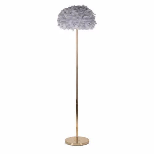 Piantane LAMPADA DA TERRA FEATHERS SLIM GRIGIA CM Ø 43X170 Mauro Ferretti