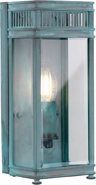 Applique esterna Holborn Elstead verde grynszpan E14 IP44