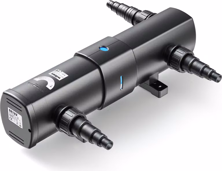 SunSun CUV-236 chiarificatore per laghetti 6000 l/h / 36 W UVC, prechiarificatore per filtro e pompa per laghetti, chiarificatore d'acqua con lampada UV, filtro luminoso per il controllo delle alghe