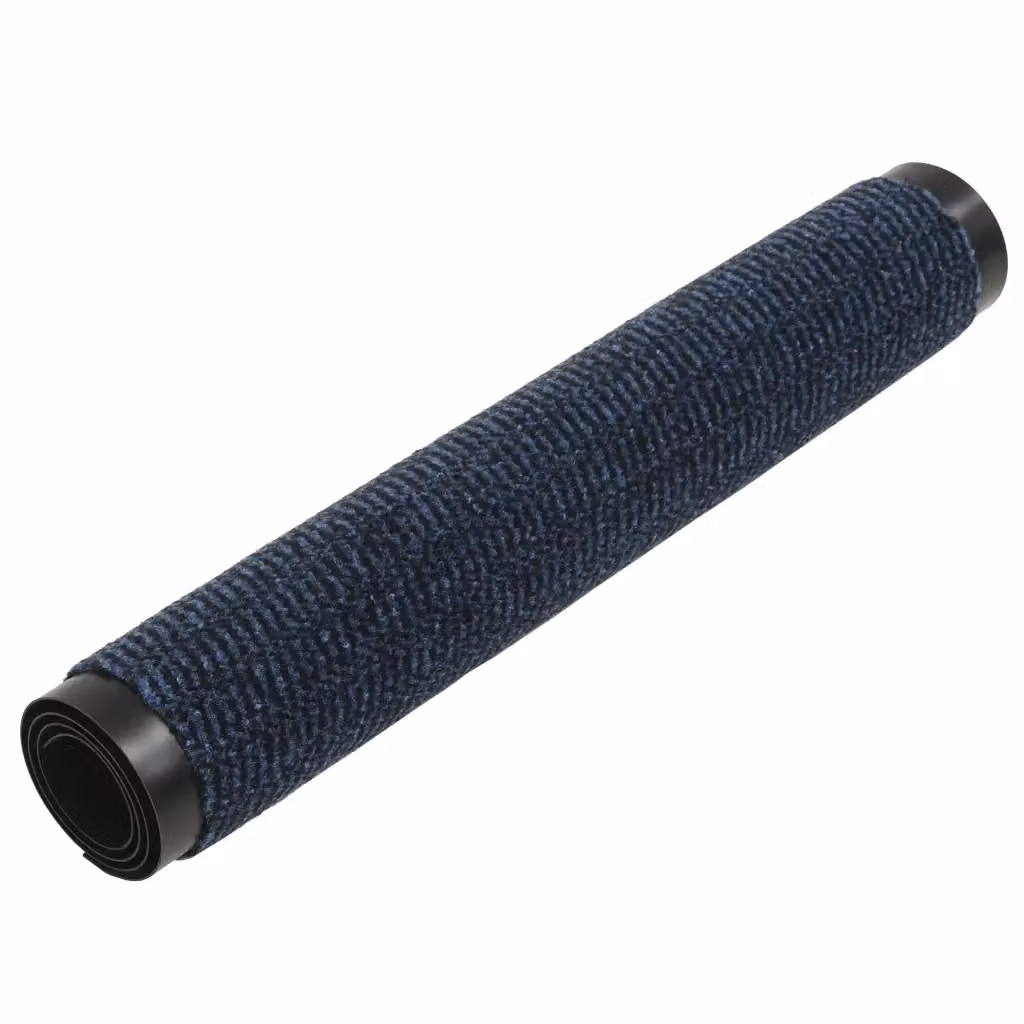 Set di 2 tappeti rettangolari antipolvere vidaXL blu, antiscivolo e trapuntati, L: 120 cm, P: 180 cm