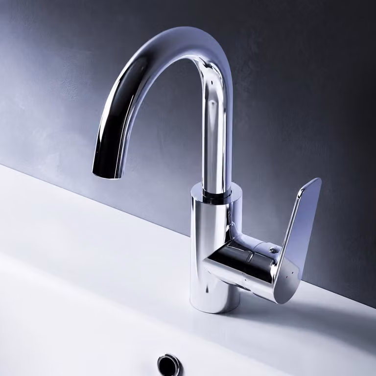 AM.PM Rubinetto da bagno Miscelatore cromato per lavabo Rubinetto da bagno Miscelatore per lavabo Miscelatore monocomando da bagno