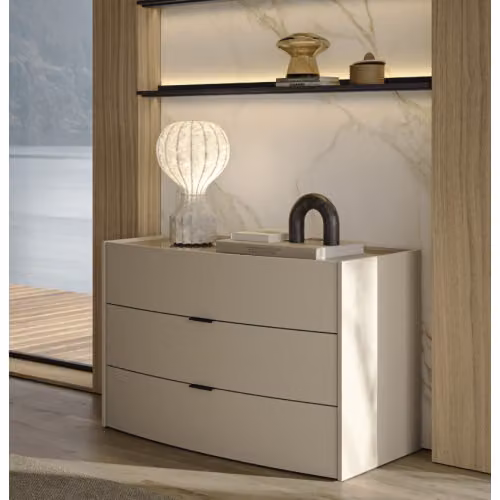 Comò 3 cassetti curvi Nuvia - Colombini Casa
