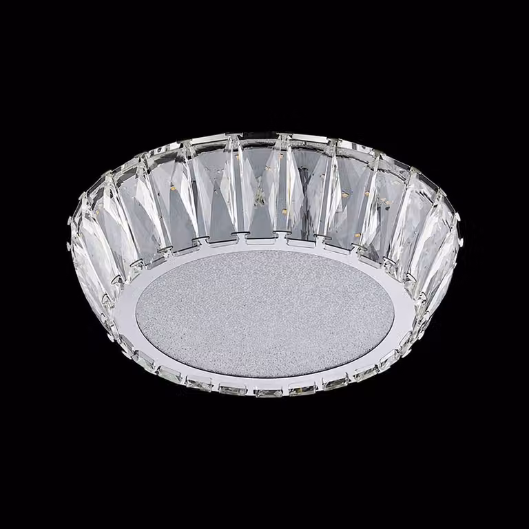 Plafoniera LED VENUS 20W 3000K Ø30cm cromo con cristalli