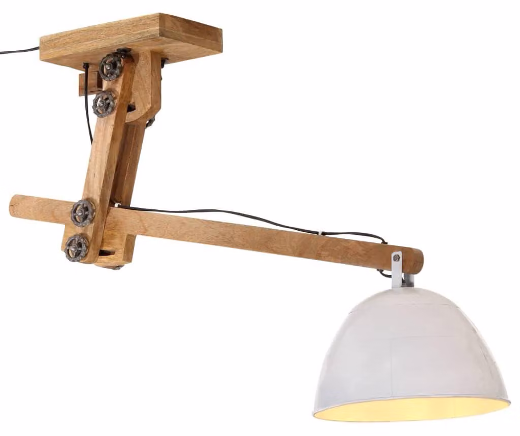 vidaXL Plafoniera 25 W Bianco 105x30x65-108 cm E27
