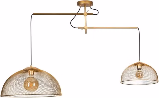 Lampada a sospensione industrial oro Concept Maxlight 2xE27