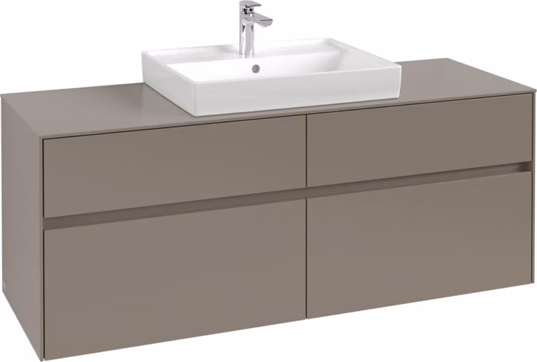 V&B Collaro, mobiletto 140x54,8x50cm, centro WT, rovere bianco