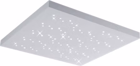 Plafoniera Led Soffitto Quadrata Cielo Stellato Bianco 75 cm Titus GD Trio