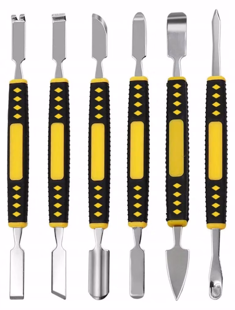 Rosfix Set di Utensili – Utensili per Saldatura 12w1, Design Bifacciale, Materiale Metallico | Per Elettronica, Telefoni, Tablet